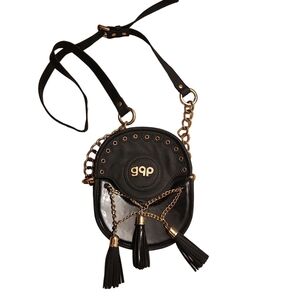 gqp Accessories Women Casual, Evening/Party Black PU Sling Bag